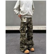 Load image into Gallery viewer, Men's Contrast Color Three-dimensional Pocket Overalls
