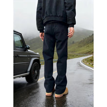 Load image into Gallery viewer, Vintage Black Flared Jeans Men Cleanfit Vibe Style Knife-Edge Pants
