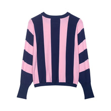Load image into Gallery viewer, Street casual striped knitted sweatshirt
