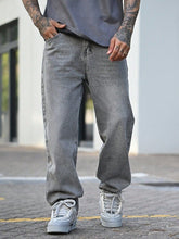 Load image into Gallery viewer, Casual Comfortable Men's Vintage Washed Grey Denim Pants
