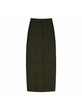 Load image into Gallery viewer, 2 Pieces  Rib Knit Lace Up Slim Knitted Skirt Set

