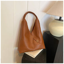 Load image into Gallery viewer, Solid color soft leather underarm bag
