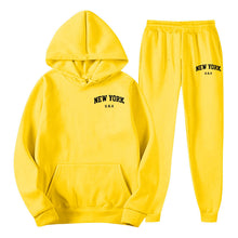 Load image into Gallery viewer, Men's Hoodie Set Solid Color Two-Piece
