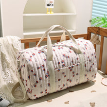 Load image into Gallery viewer, Embroidered Travel Bag Large Capacity Luggage Bag Lightweight Carry-on Handheld Shoulder Bag Boston Bag
