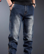 Load image into Gallery viewer, American-style Heavy New Patchwork Jeans
