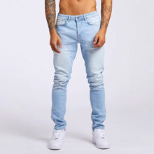 Load image into Gallery viewer, Slim-fitting Mid-waist Denim Micro-elastic Skinny Pants
