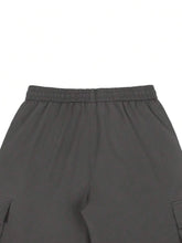 Load image into Gallery viewer, Men's 3/4-Length Cargo Shorts — Woven Twill Fabric, Multi-Pocket Casual Trousers. Non-Stretch Adult Apparel for Summer
