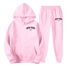 Load image into Gallery viewer, Men's Hoodie Set Solid Color Two-Piece

