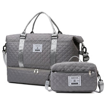 Load image into Gallery viewer, Checkered Dry-Wet Separation Sports Tote Bag
