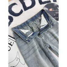 Load image into Gallery viewer, Deconstructed Plaid atchwork Denim
