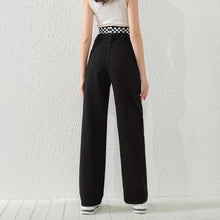 Load image into Gallery viewer, Jeans with Rhinestones Women High Waist Slimming Wide Leg Jeans  Jeans
