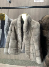 Load image into Gallery viewer, Women's Natural Mink Fur Jacket, Real Mink Fur Jacket,
