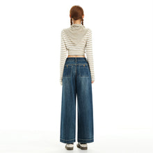 Load image into Gallery viewer, Scratch Narrow Fit Wide Leg Jeans Women
