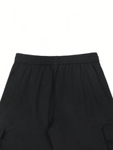 Load image into Gallery viewer, Men's 3/4-Length Cargo Shorts — Woven Twill Fabric, Multi-Pocket Casual Trousers. Non-Stretch Adult Apparel for Summer
