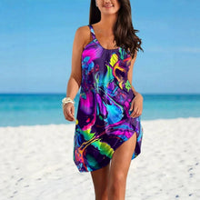 Cargar imagen en el visor de la galería, Chic U-Neck Loose Casual Sleeveless Dress
