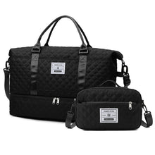 Load image into Gallery viewer, Checkered Dry-Wet Separation Sports Tote Bag
