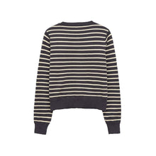 Load image into Gallery viewer, Casual striped knitted jacket for women's clothing
