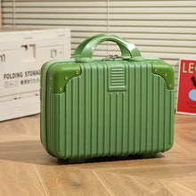 Load image into Gallery viewer, Vintage Luggage Mini Makeup Case 14-Inch Carry-On Bag
