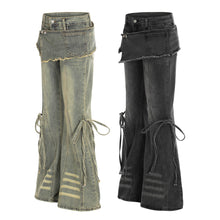 Load image into Gallery viewer, Hot girl splicing micro flared jeans for women
