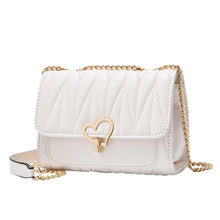 Load image into Gallery viewer, Peach Heart Lock Shoulder Bag Diagonal Cross Bag
