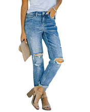Load image into Gallery viewer, European And American Fashion Trend Ripped Jeans
