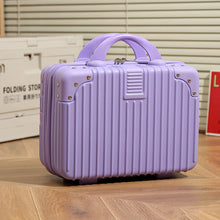Load image into Gallery viewer, Vintage Luggage Mini Makeup Case 14-Inch Carry-On Bag
