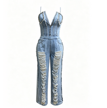 Lade das Bild in den Galerie-Viewer, Sleeveless Ripped Long Jumpsuit
