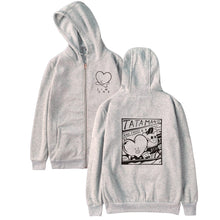 Load image into Gallery viewer, BTS Kpop Love Yourself Zipper Hoodies Sweatshirt Women/Men BTS V jimin Hooded Women/men Streetwear
