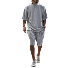 Load image into Gallery viewer, Sports suit casual loose short sleeved T-shirt shorts trendy men's clothing
