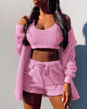 Load image into Gallery viewer, Women's autumn and winter new home clothing casual suit jacket shorts vest
