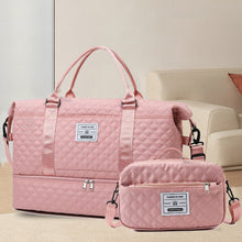 Load image into Gallery viewer, Checkered Dry-Wet Separation Sports Tote Bag
