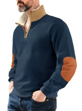 Load image into Gallery viewer, Half zip hoodie for men
