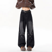 Load image into Gallery viewer, Relaxed Straight Leg Jeans Men Long Pants
