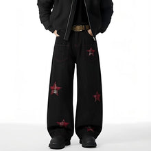 Load image into Gallery viewer, Star Applique Pocket Reversible Design Denim Pants
