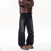 Load image into Gallery viewer, Relaxed Straight Leg Jeans Men Long Pants
