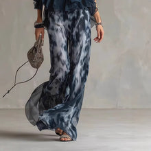 Load image into Gallery viewer, Sleeveless Halter Neck Top with Printed Wide Leg Pants Summer New Arrival
