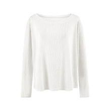 Load image into Gallery viewer, Smooth Semi-Transparent Lyocell, Lazy Two-Way Wear, One-Shoulder Slash Neck, Bare-Skin Feel, Long Sleeve
