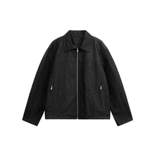 Load image into Gallery viewer, Classic Raw Denim Structured Patchwork Loose Short Shouldered Jacket
