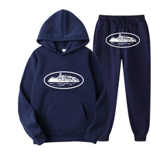 Load image into Gallery viewer, Plus Size Long Sleeve Pullover Hoodie Sweatpants Set
