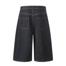 Load image into Gallery viewer, Letter cartoon embroidery eight quarter jeans for women
