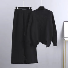 Load image into Gallery viewer, Women Sweater  Wide Leg Pant Two Piece Sets
