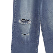 Load image into Gallery viewer, Old ripped long jeans for women
