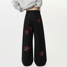 Load image into Gallery viewer, Star Applique Pocket Reversible Design Denim Pants
