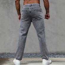 Load image into Gallery viewer, Casual Gray Washed Vintage Denim Pants for Men
