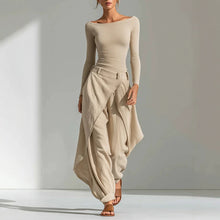 Load image into Gallery viewer, Loose top+pants two-piece set for women
