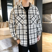 Load image into Gallery viewer, Men's Casual Plaid Long Sleeve Shirt Jacket Loose Fit
