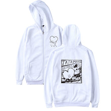 Load image into Gallery viewer, BTS Kpop Love Yourself Zipper Hoodies Sweatshirt Women/Men BTS V jimin Hooded Women/men Streetwear
