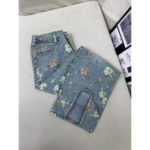 Load image into Gallery viewer, All-Over Floral Ripped Jeans for Men and Women
