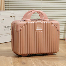 Load image into Gallery viewer, Vintage Luggage Mini Makeup Case 14-Inch Carry-On Bag

