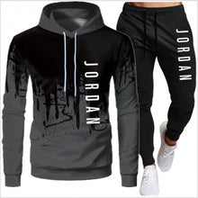 Load image into Gallery viewer, Men's 2-Piece Lightweight Hooded Sweatshirt and Jogger Set
